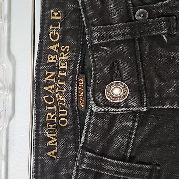 American Eagle Outfitters Men's Black Active Flex Skinny Jeans 29 x 32 #M-183 - Picture 2 of 14